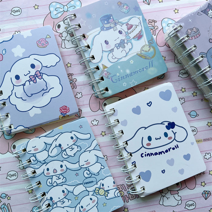 Wholesale 4 Sets of A7 Small Coil Cartoon Paper Notebook JDC-NK-YYC003