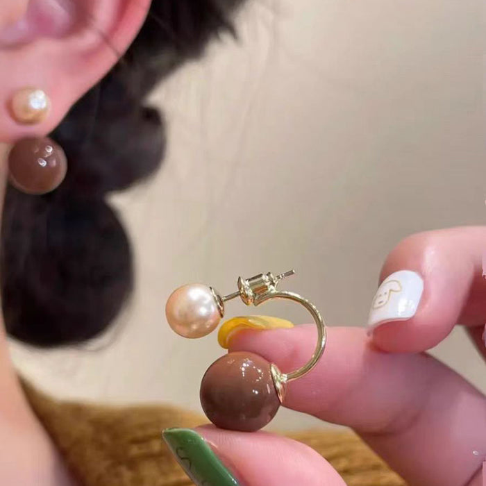 Wholesale  Ball Earrings  925 Silver Pin Earrings