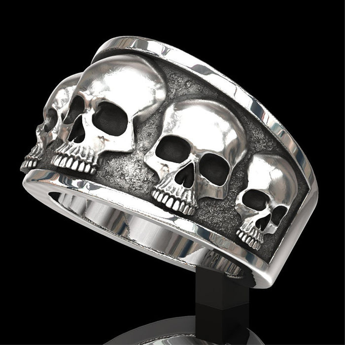 Wholesale Accessory Punk Skull Ring