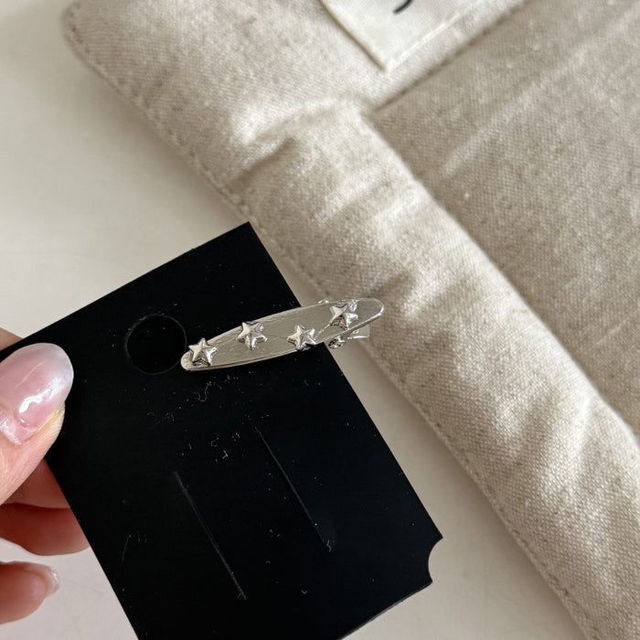 Wholesale Bow metal hair clip, heart-shaped small bangs clip, back of the head headpiece, hair clip