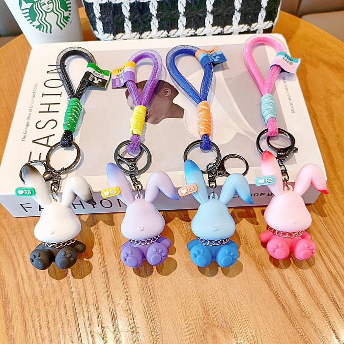 Wholesale Silicone Cartoon Doll Keychain JDC-KC-MingT165