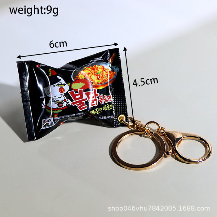 Wholesale New snack bag pendant with simulated miniature rubber candy key pendant