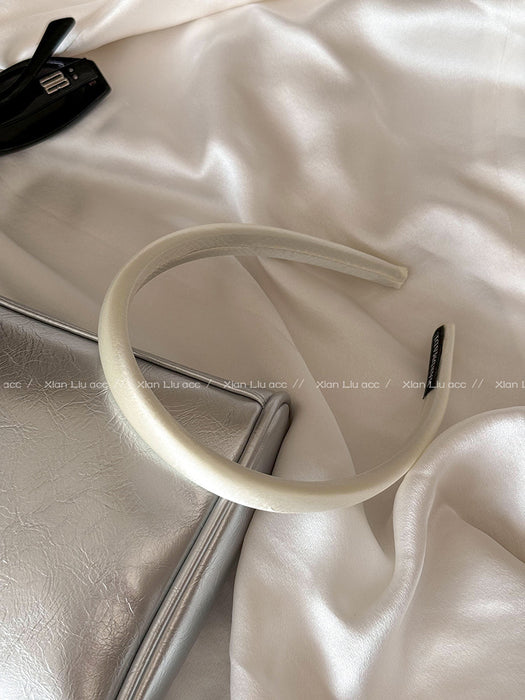 Wholesale Satin headband, new style, wash face headband, stylish and stylish, pressed hair, simple headwear