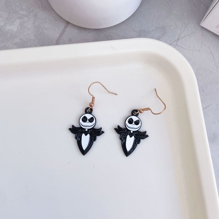 Wholesale  pumpkin skull earrings personalized cartoon ghost bat earrings