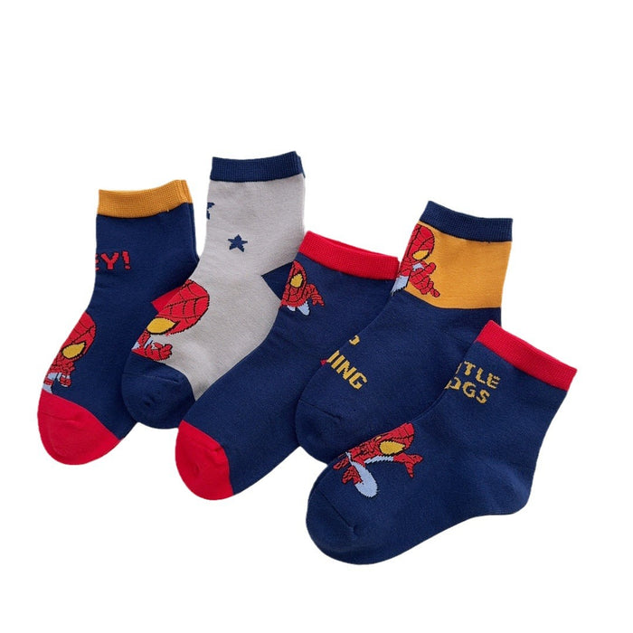 Wholesale Children's Socks Autumn/Winter New Mid tube Cartoon Boy
