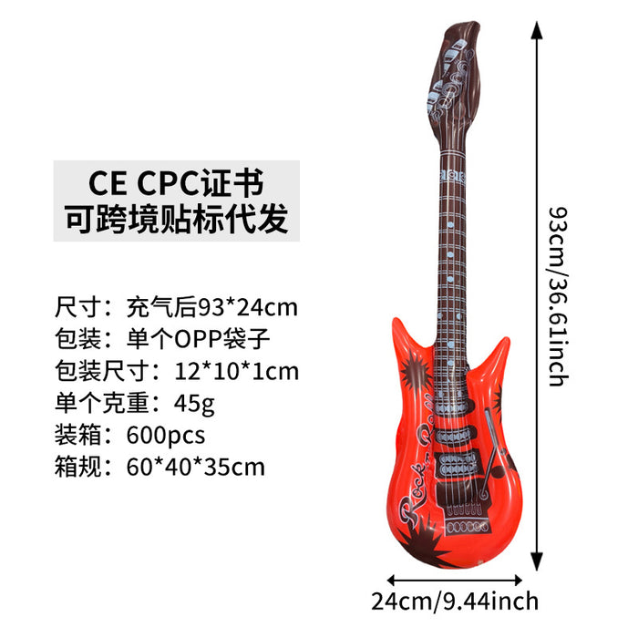 Wholesale 10Pcs inflatable toys inflatable guitar bar party activities stage props inflatable musical instrument