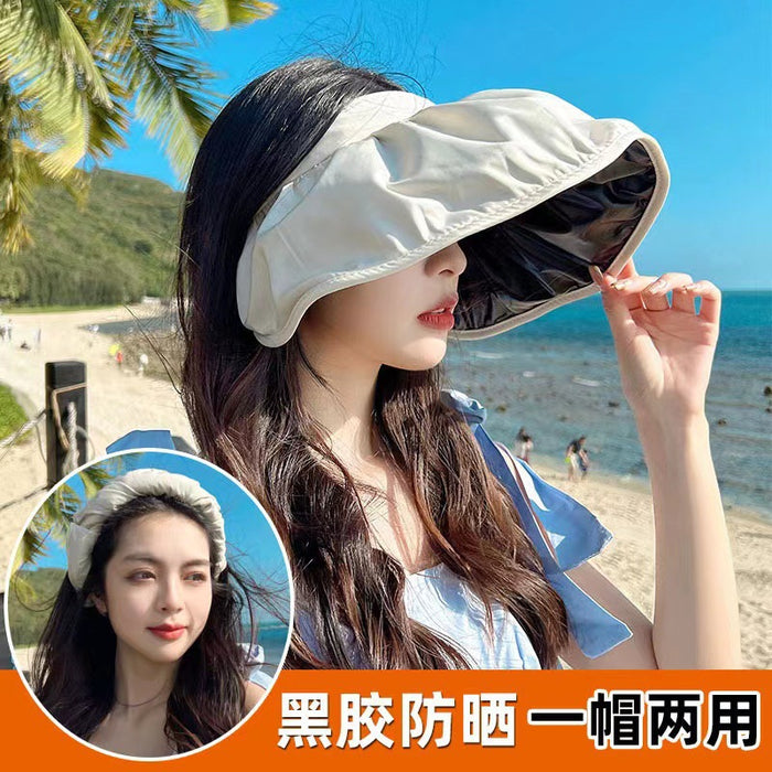 Wholesale Sunscreen Cap Shell Cap Portable Hair Band Women's Hat Sunshade Hat