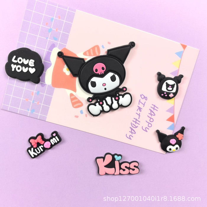 Wholesale DIY kit accessories PVC soft rubber phone case slippers shoe buckle decoration cup patch