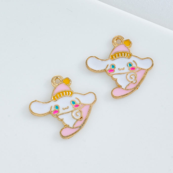 Wholesale 20 pcs Cute Cartoon DIY Alloy Oil Droplets Pendant Accessories