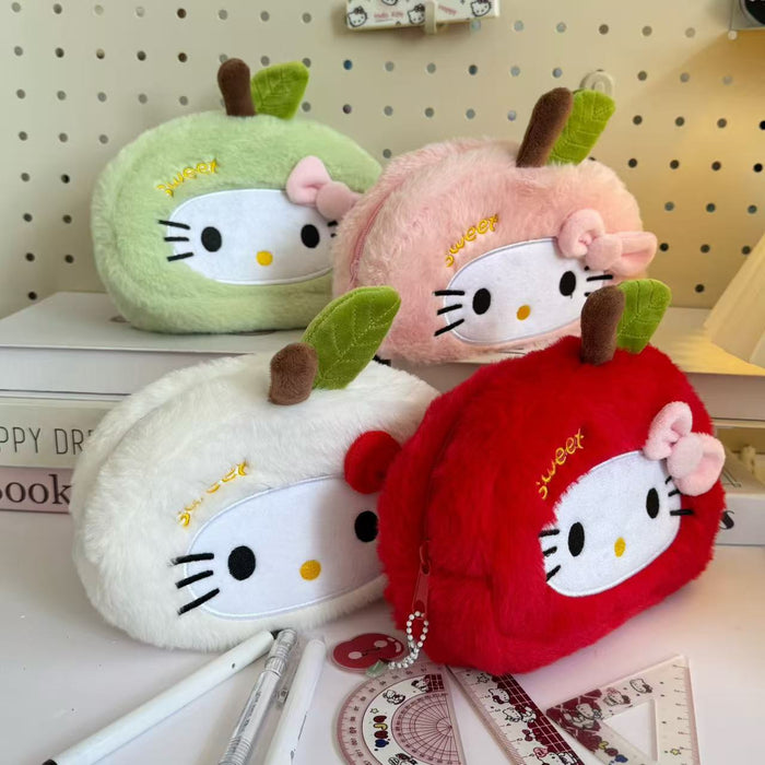 Wholesale Plush Shape Pencil Case Cute Cartoon Stationery Storage Bag Fashion Accessory Gift