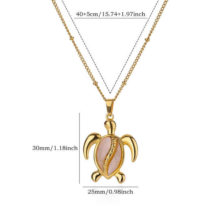 Wholesale stainless steel turtle pendant necklace