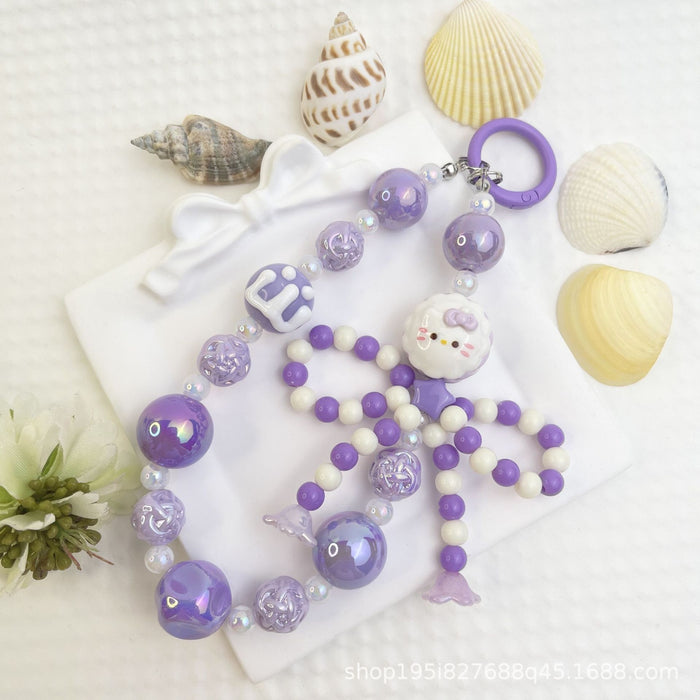 Wholesale Bracelet Decorative Pendant Mobile Phone Hanging Keychain Doll DIY Cute Bag Hanging Chain