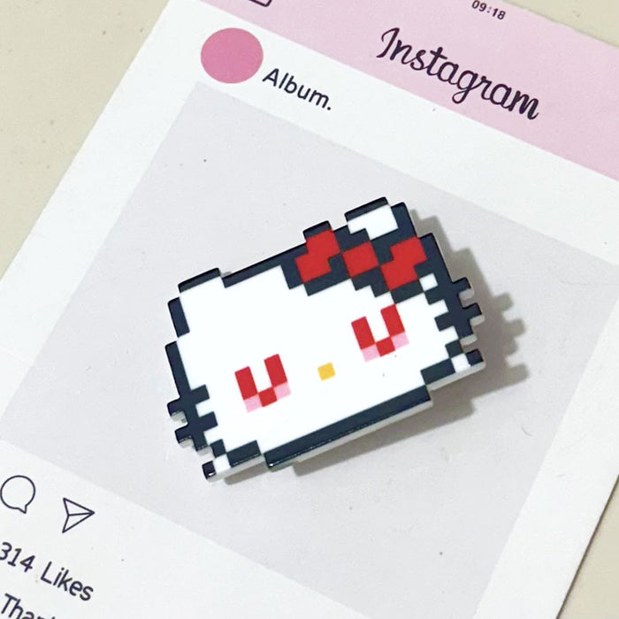 Wholesale Cute pixelated cat hair clip
