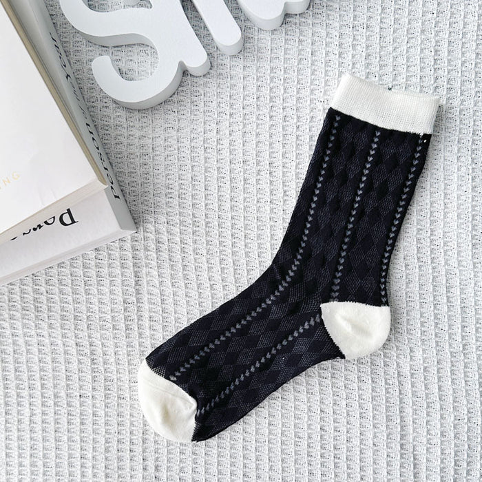 Wholesale Socks women's spring and summer new mesh pile socks women's middle tube