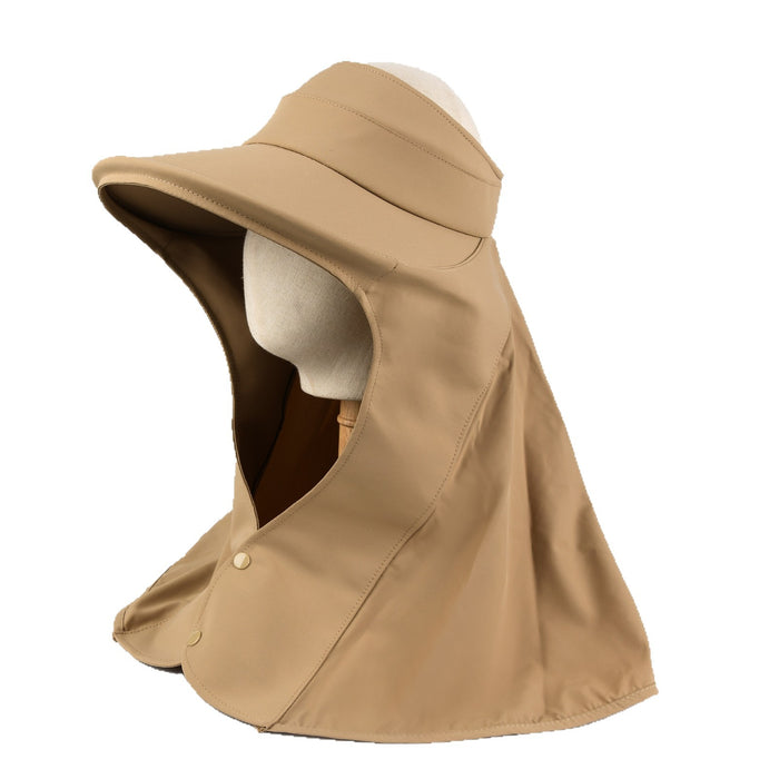 Wholesale Sunscreen shawl cape hat for women, large brimmed sunshade shawl hat, outdoor neck and face protection, versatile fisherman hat