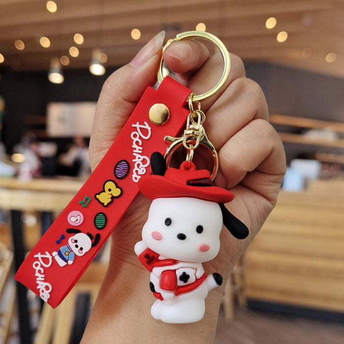 Wholesale Cartoon Silicone Doll Keychain JDC-KC-ZhuoRan020