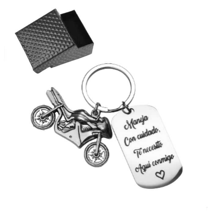 Wholesale Thank You Gift Inspirational Keychain Motorcycle Accessories Stainless Steel Keychain