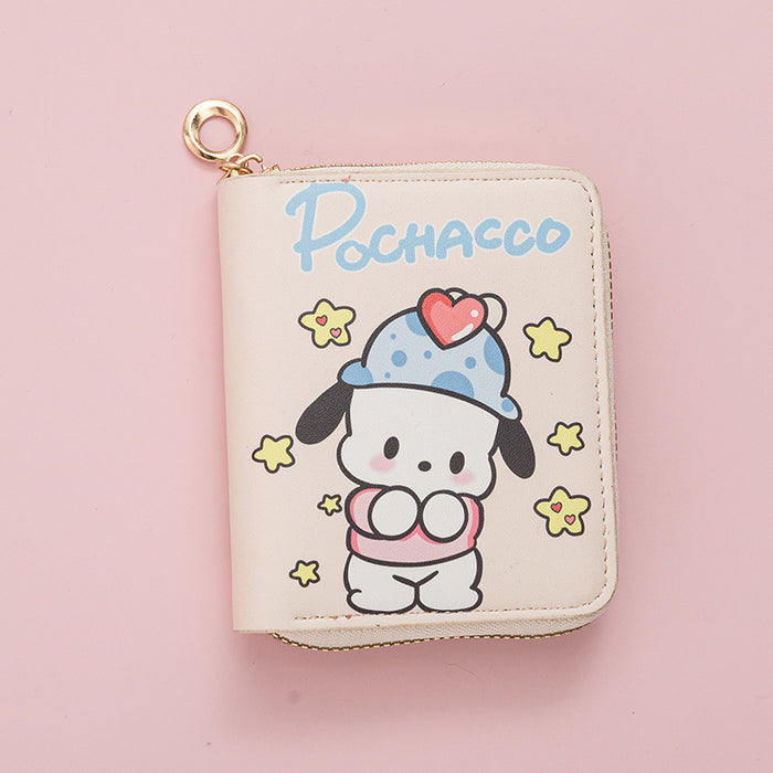 Wholesale Short Zipper Cute Printed Cartoon Wallet for Students