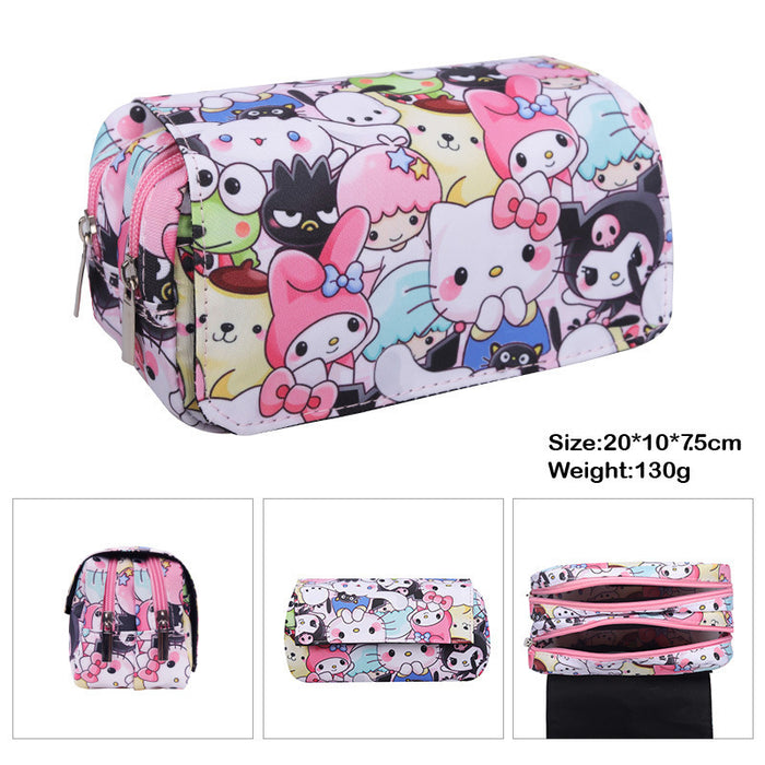 Wholesale Large-capacity durable Oxford cloth pencil case