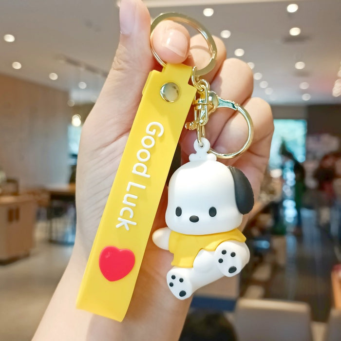 Wholesale Cute 3D Doll Silicone Keychain JDC-KC-MingT149