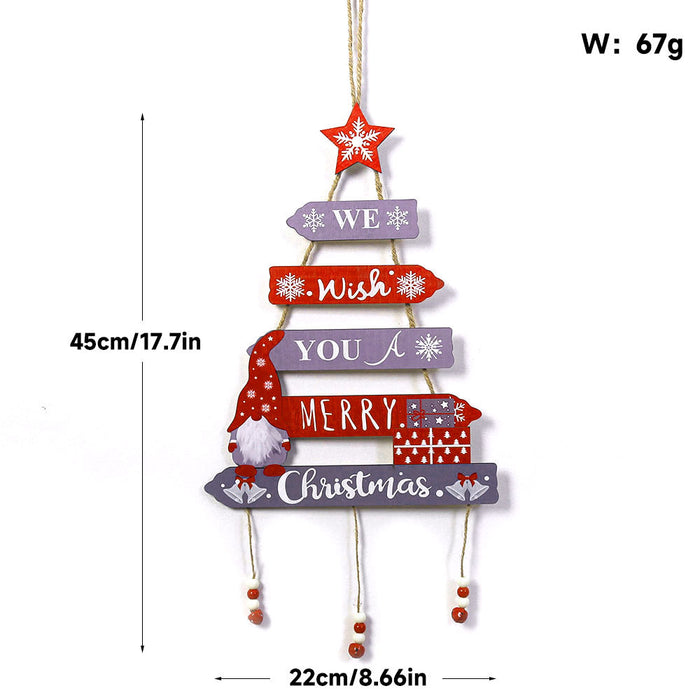 Wholesale Wooden crafts hanging signs for party Christmas decorations
