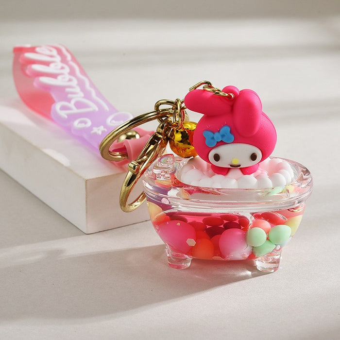 Wholesale Cartoon Quicksand Swim Ring Keychain