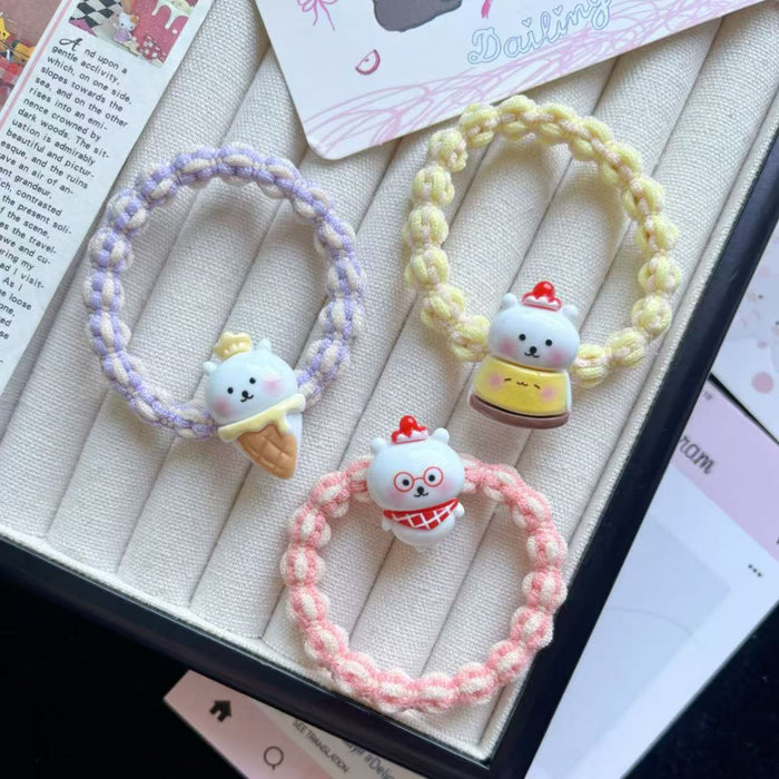 Wholesale Cartoon Bear Hair Rope Rubber Band Hair Accessories Headwear