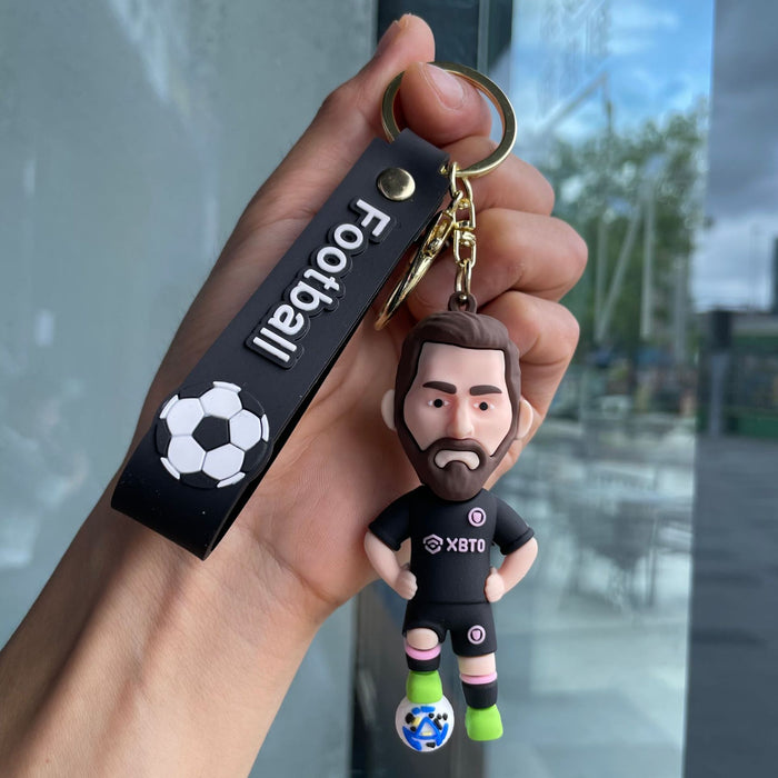 Wholesale Cartoon Football Keychain Doll Pendant Bag Car Keychain Small Gift