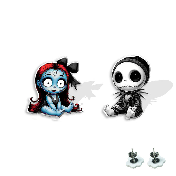 Wholesale  earrings heat shrink earrings acrylic earrings