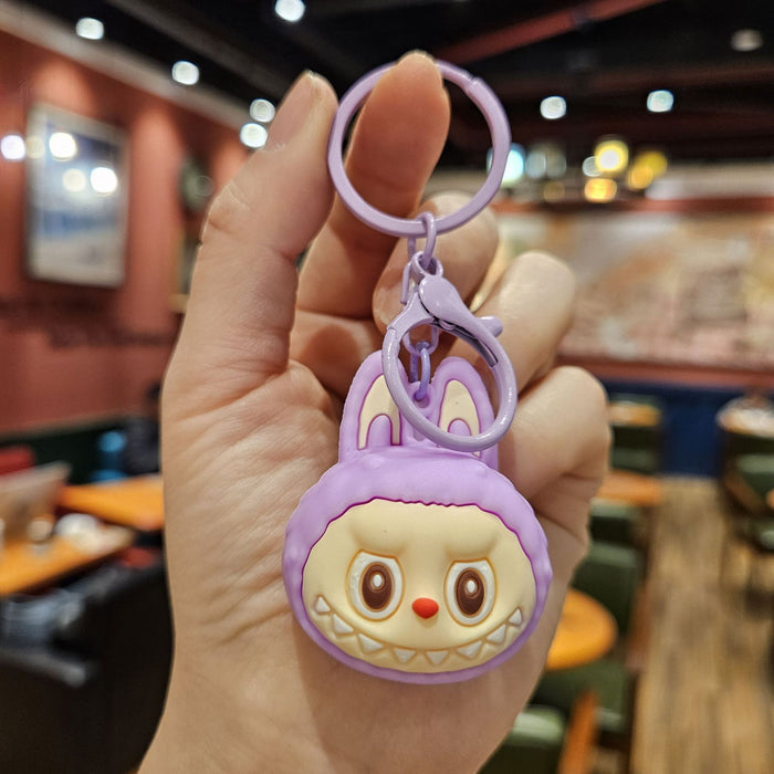 Wholesale Little sheep doll head keychain creative cartoon car bag keychain gift