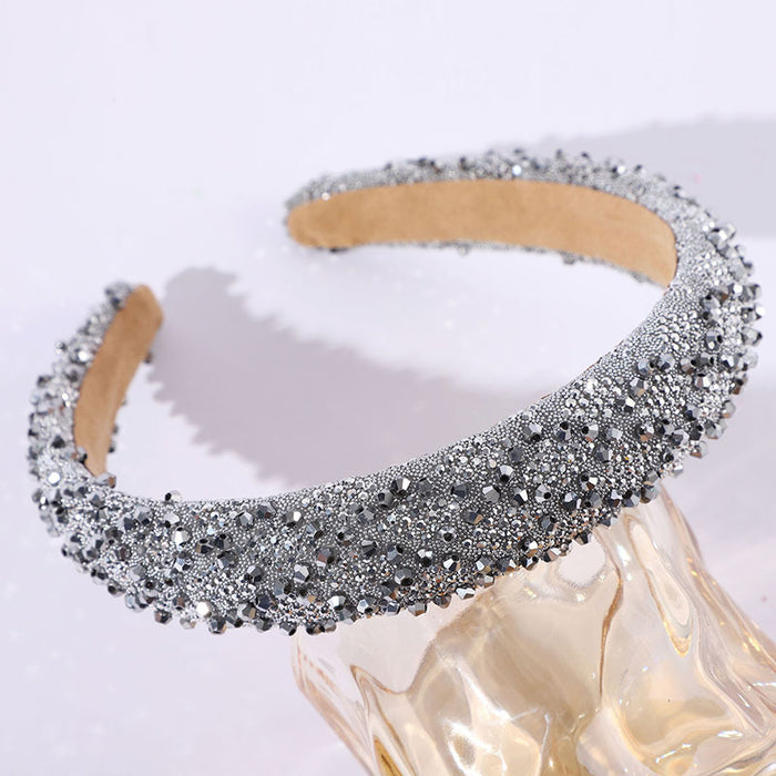 Wholesale Women' s diamond headband retro and versatile ladies evening show temperament headwear