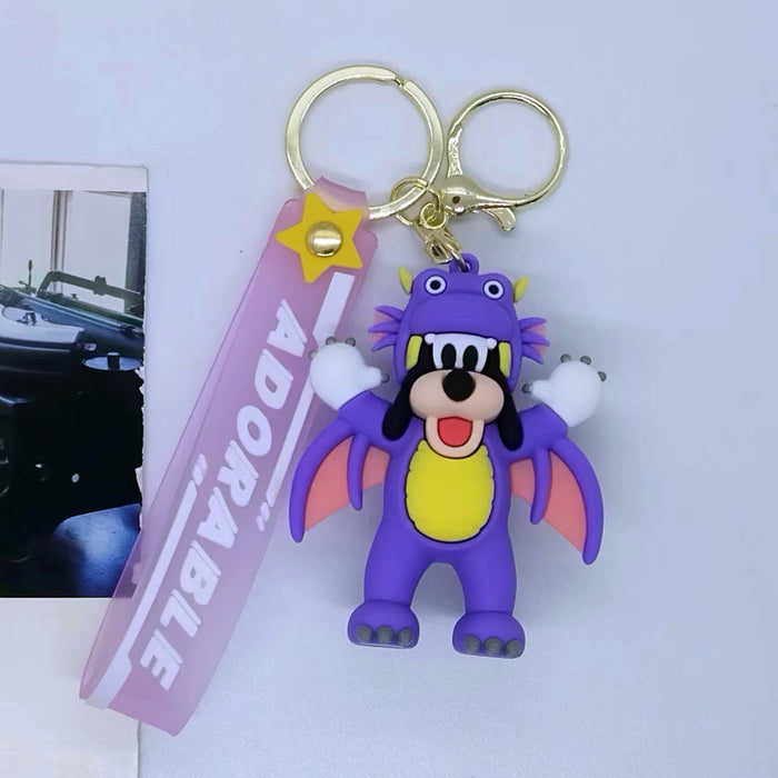 Wholesale Cartoon Princess and the Beast Keychain Pendant Bag Car Keychain Accessories