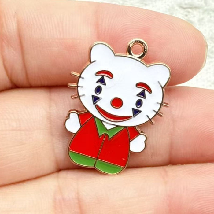 Wholesale 10pcs Alloy Oil Drip Pendant Jewelry DIY Earrings Pendant