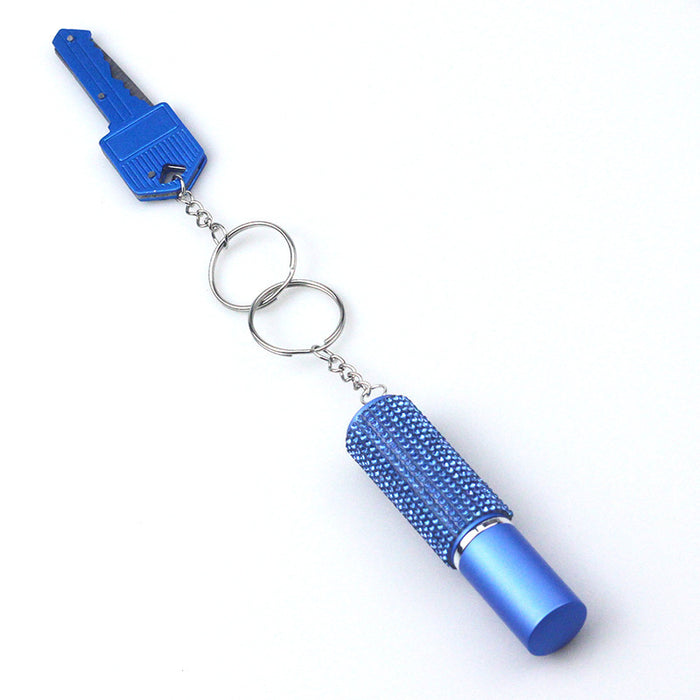 Wholesale Perfume Spray Diamond 2-piece Keychain JDC-KC-ZY033