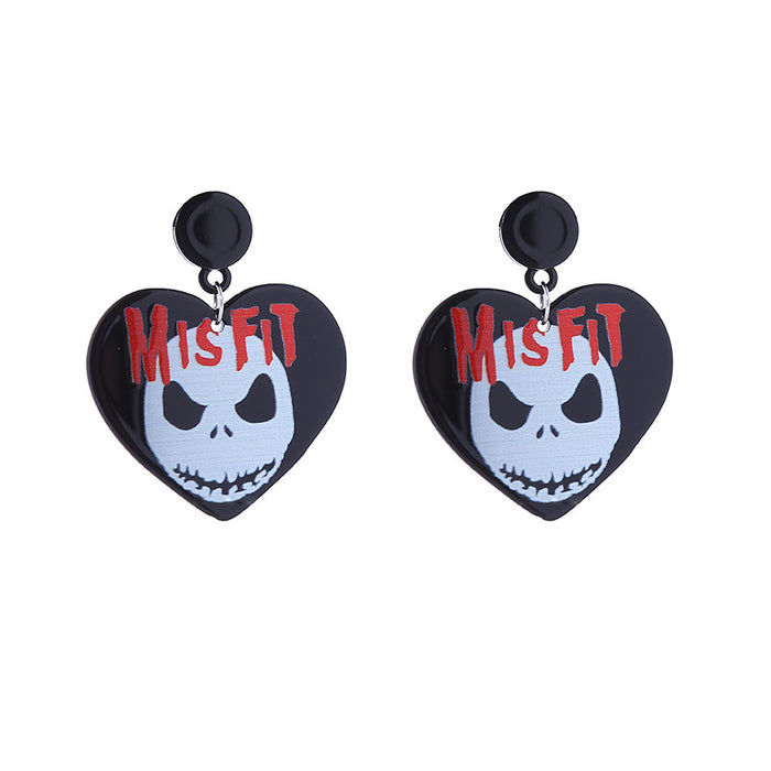 Wholesale  Series Horror Bloodstain Acrylic Earrings Claw  Earrings
