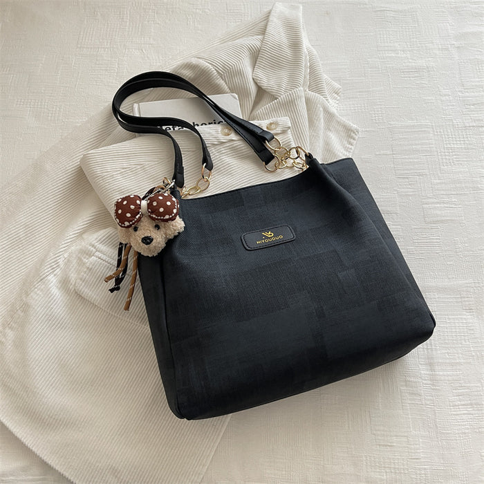 Wholesale Urban Simplicity Tote Bag - Fashion Pu Shoulder Bag for Women Daily Matching Accessory