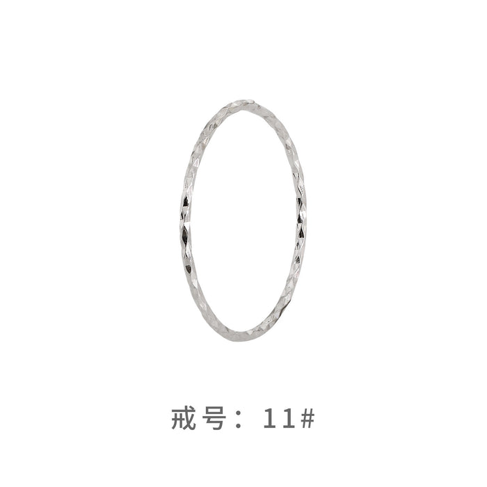 Wholesale Pure silver circle ring, layered for women, niche design, cool style, high-end fashion, personalized and simple