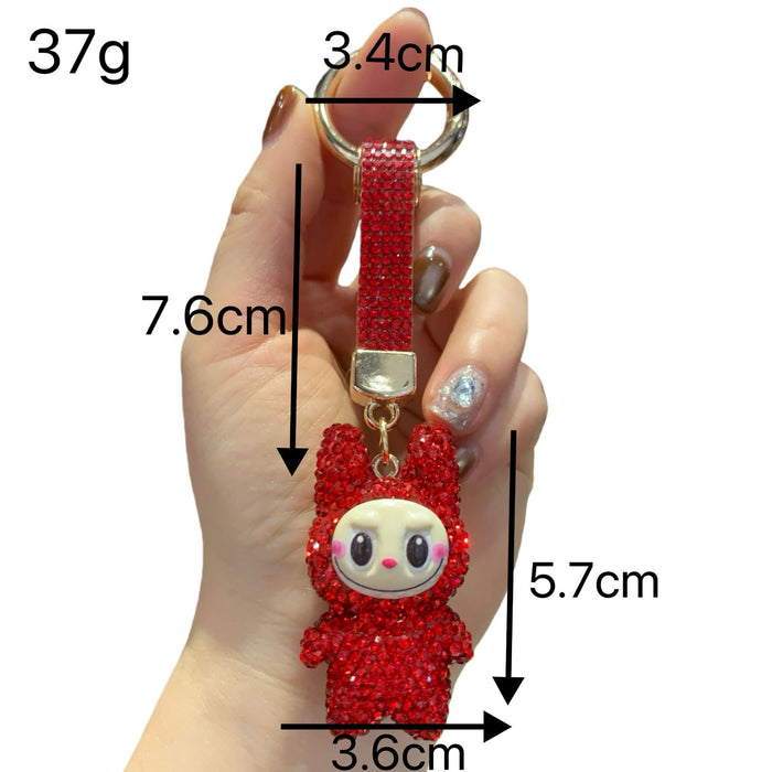 Wholesale Rhinestone-Embellished Rhinestone Keychain