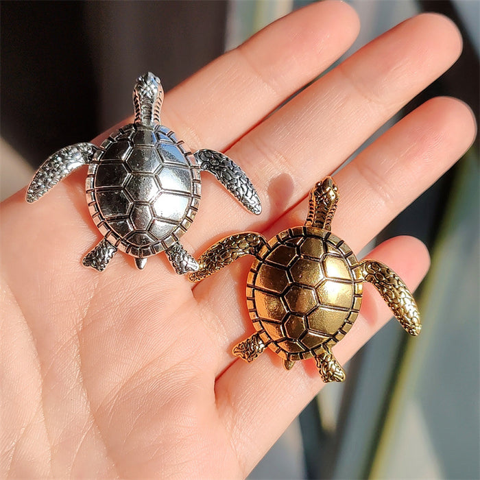 Wholesale Turtle Animal Brooch Diamond-Encrusted Oil-Drip Accessories