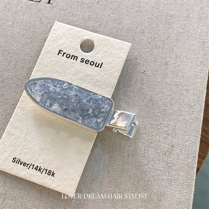 Wholesale  color solid color broken diamond hair clip sweet fashion seamless clip bangs hair accessories