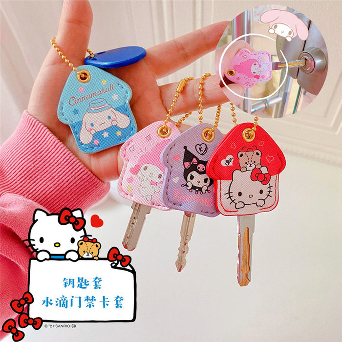 Wholesale  style  cute key protective cover water drop elevator access control card cover cartoon creative key case