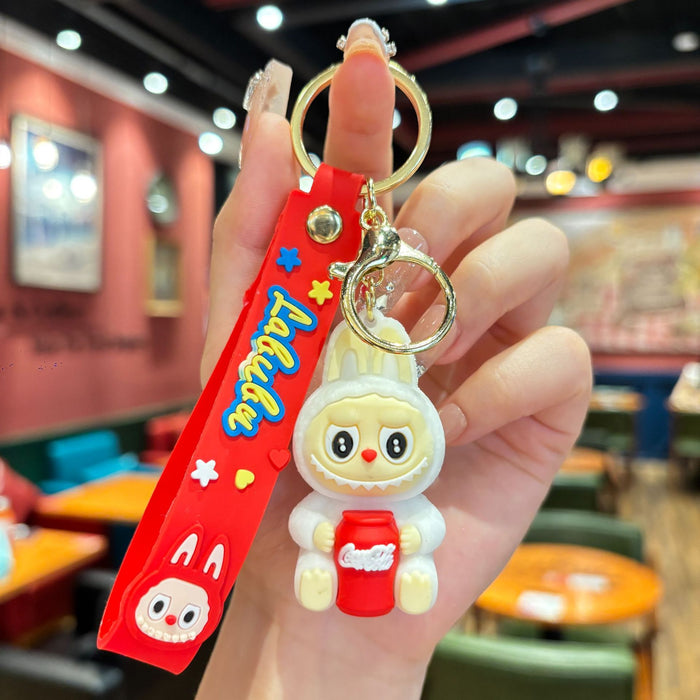 Wholesale Cartoon doll keychain cute little sheep doll keychain trendy toy gift pendant
