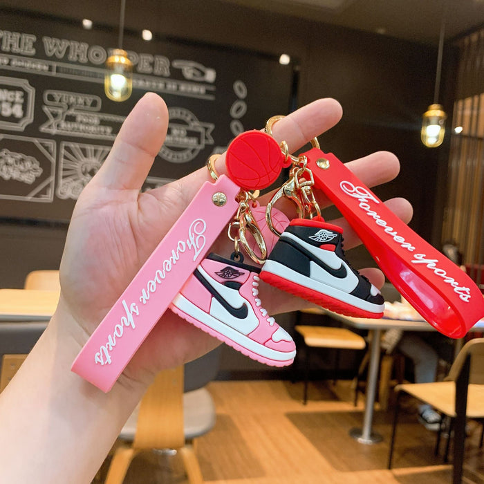 Wholesale Silicone Basketball Shoe Keychain JDC-KC-JuJi019