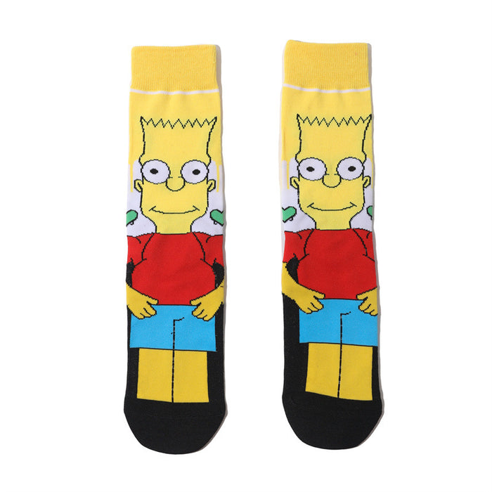 Wholesale Cartoon Cotton Middle Tube Socks JDC-SK-HuiHe045