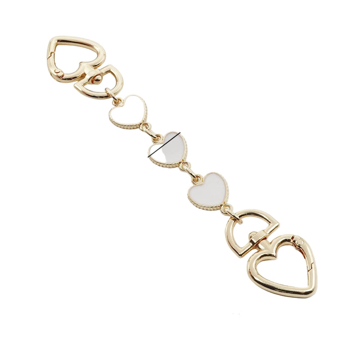 Wholesale Heart-shaped chain accessory bag strap Keychains