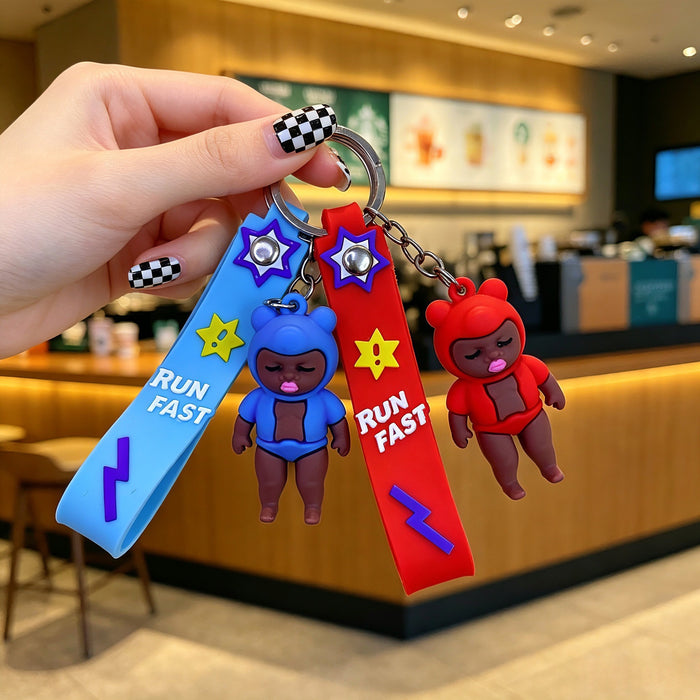 Wholesale 2pcs Cartoon Cute Doll Keychain Accessories Pendant