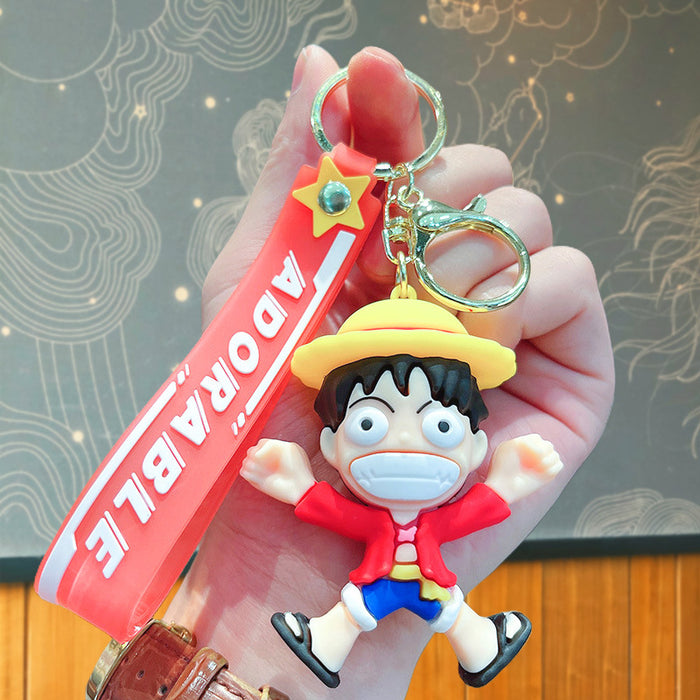 Wholesale Cartoon Boy Silicone Doll Keychain JDC-KC-JuJi029