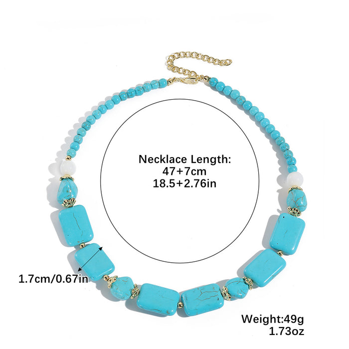 Wholesale Turquoise Bohemian Ethnic Style Necklace