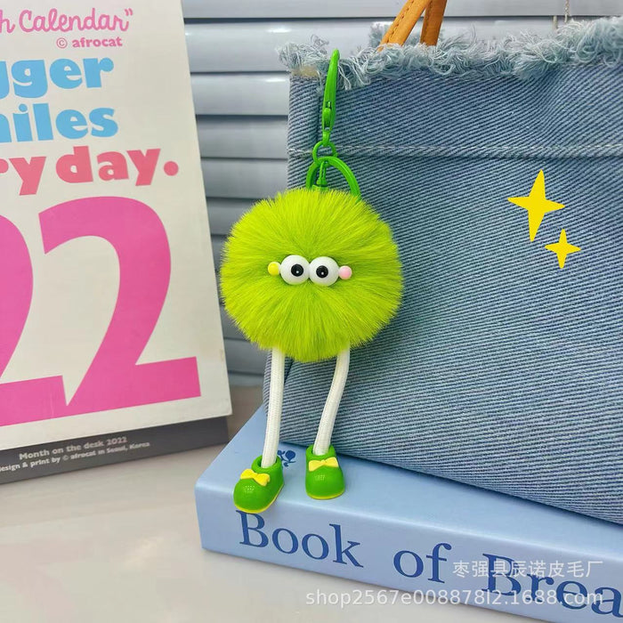 Wholesale Glasses plush pendant, niche keychain bag