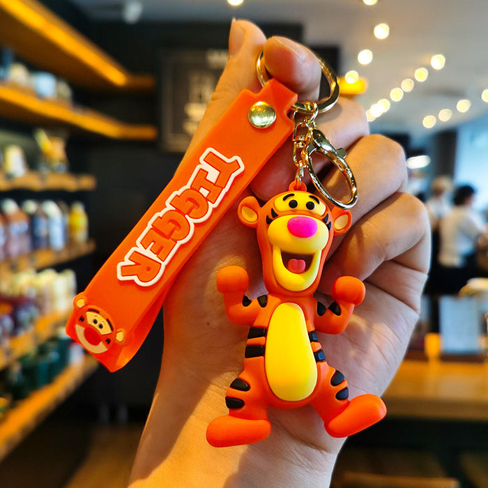 Wholesale Cartoon Cute Anime Silicone Keychain JDC-KC-Qiwei031